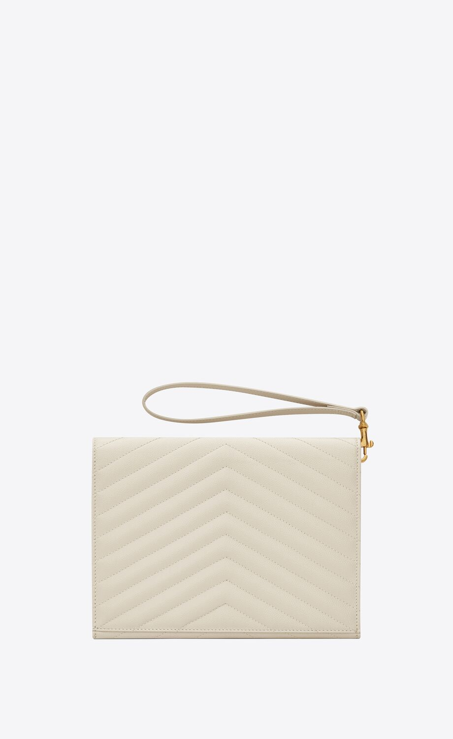 CASSANDRE MATELASSÉ FLAP POUCH IN QUILTED GRAIN DE POUDRE EMBOSSED LEATHER